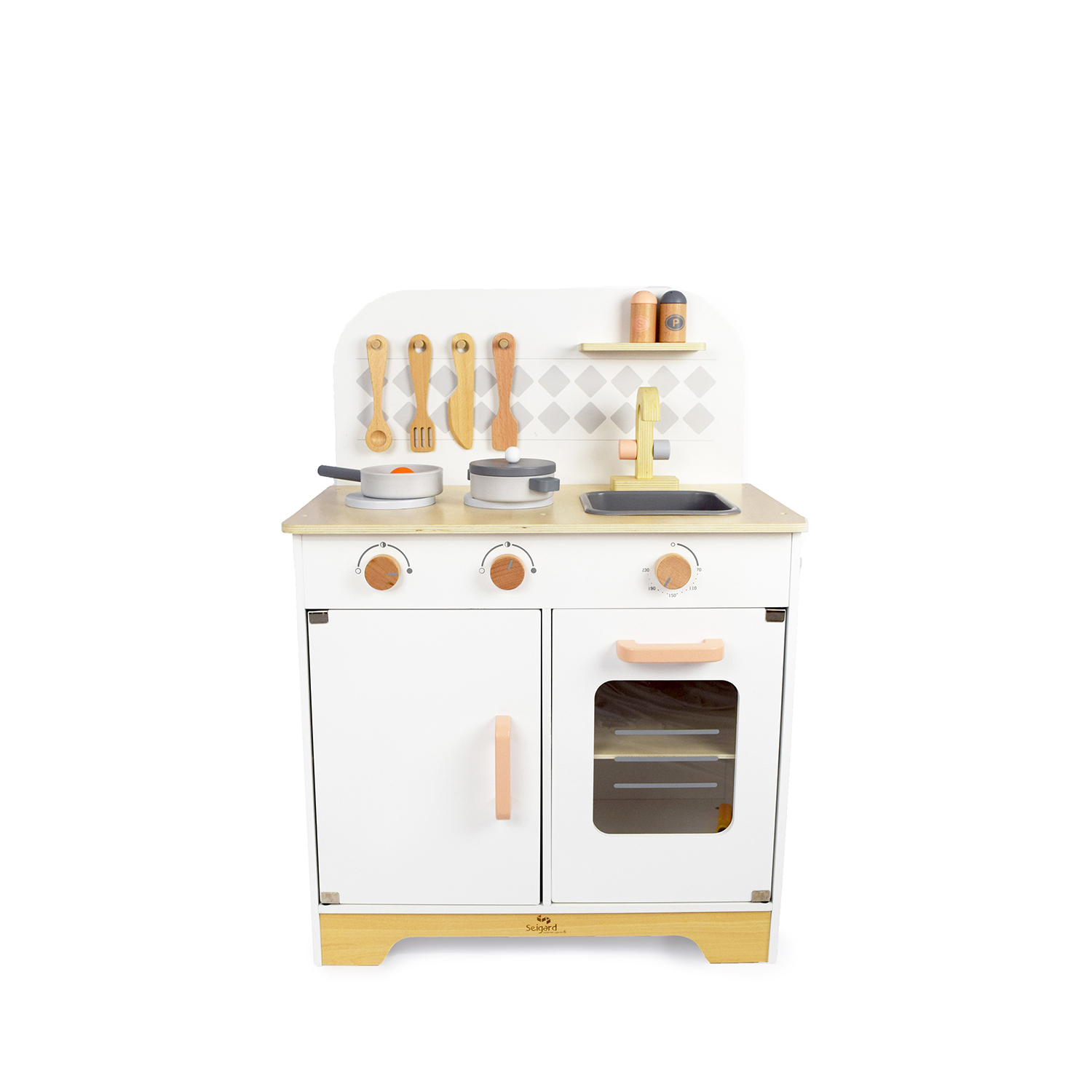 Cocina Infantil De Madera Con Accesorios - Seigard