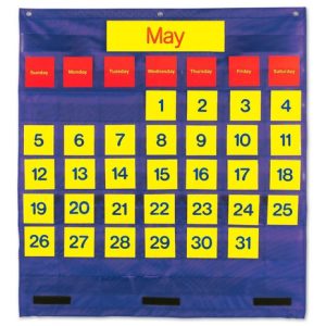 Calendario colgante para curso