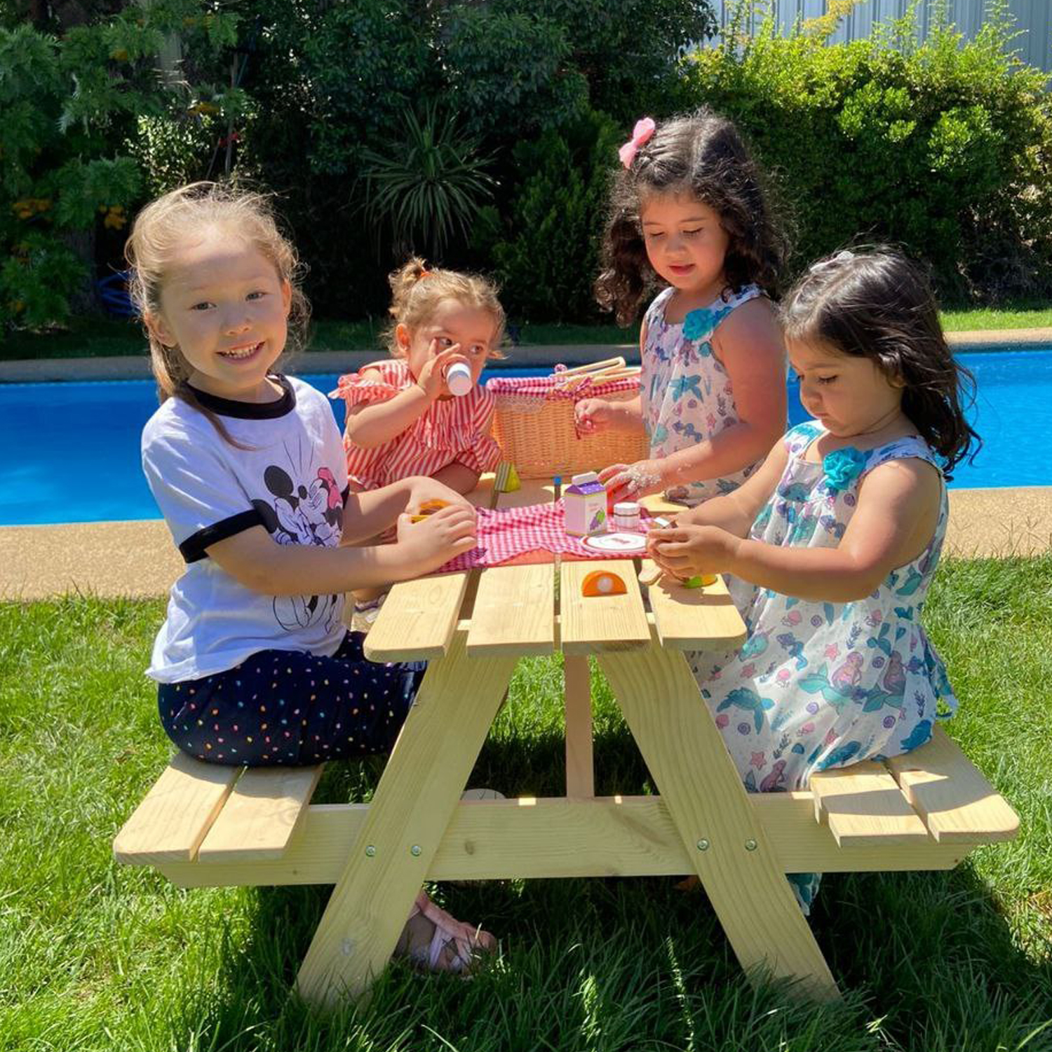 Mesa Picnic de Madera para Jardín