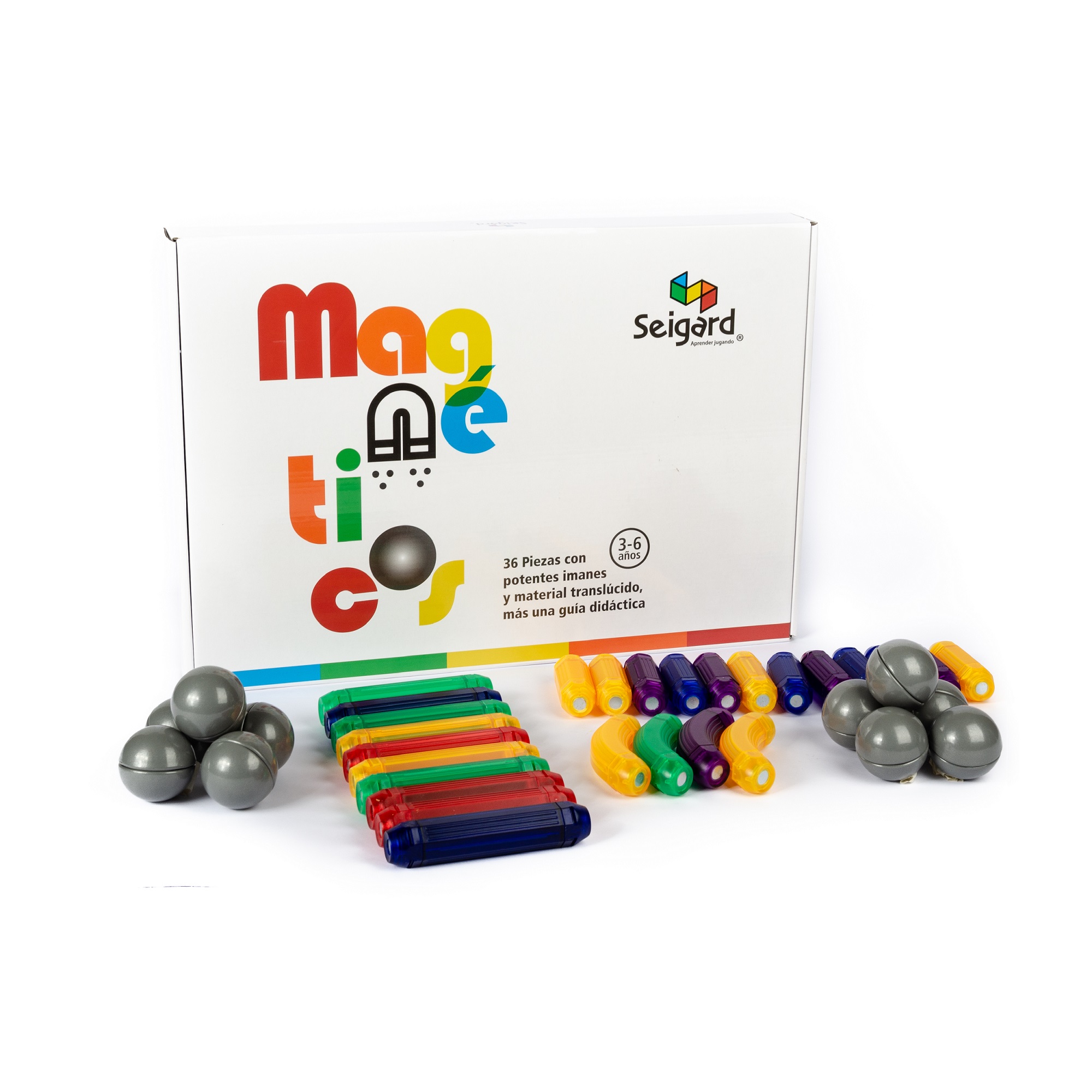 Juego magnético Magnetics (36 piezas)